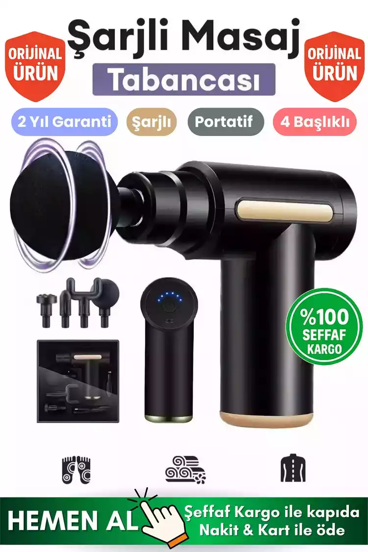 PRO 4 Başlıklı Masaj Tabancası - 1